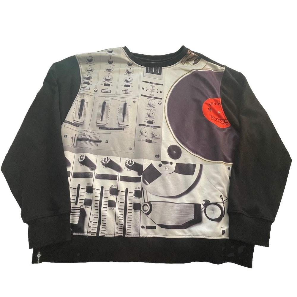 Sean Combs ENYCE New York HIP HOP BLACK DJ TurnTable size 5XL Sweatshirt